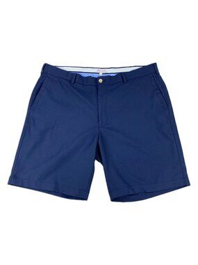 Peter Millar Salem Chino Short Mens 38 Blue Stretch Performance Comfortable